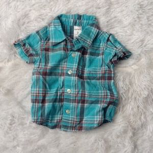 Carter's button up shirt dress shirt 3 months